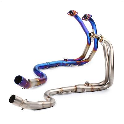 China Performance Stainless/Titanium Exhaust For Kawasaki Ninja 400 Exhaust Pipe Stainless Steel Ninja400 Z400 Header Exhaust Muffler Slip ON Downpipe for sale