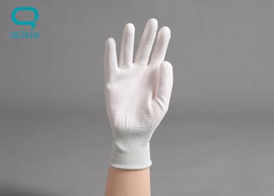 China Pu-de Handschoenen van de Veiligheidshand, Nylon Gebreide Handschoenen voor de Behandeling van Elektronische Instrumenten Te koop