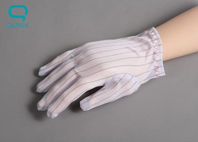 China Gewebe-Material-Polyurethan-Beschichtungs-Oberfläche M Size Cleanroom Gloves ESD zu verkaufen