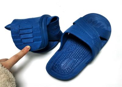 China Antistatische Antislip de Pantoffel Blauwe Zwarte Cleanroom ESD SPU van het Stofbewijs Te koop