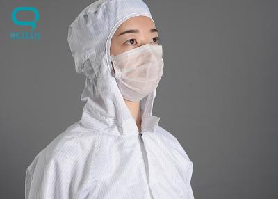 Cina abbigliamento incappucciato di Onesies ESD di griglia di 2.5mm della tuta antistatica della stanza pulita in vendita