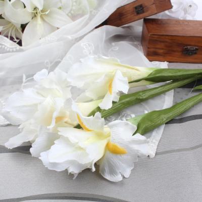 China Cards Ourwarm Home Party Supplies Artificial Silk Iris For Wedding Decoration Real Touch Flowers for sale