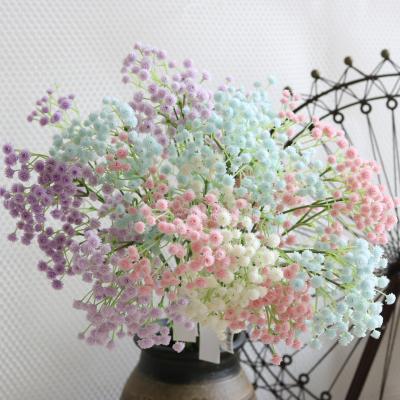 China Artificial Baby's Breath Flower Gypsophila Cards OurWarm Wedding Decoration Real White Color Touch for sale