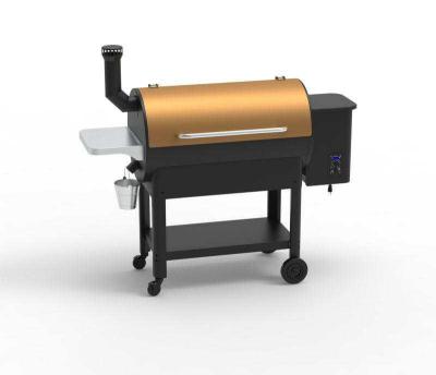 China Boss Professional Electric BBQ Pit Traeger Tube Pellet Grill Pellet Smoker Easily Assembled Wooden Grill for sale