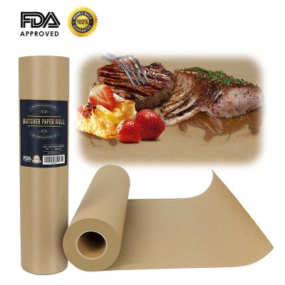 China Thermal Resistance Food Grade Custom Butcher Wrapping Paper Barbecue Paper Roll for sale