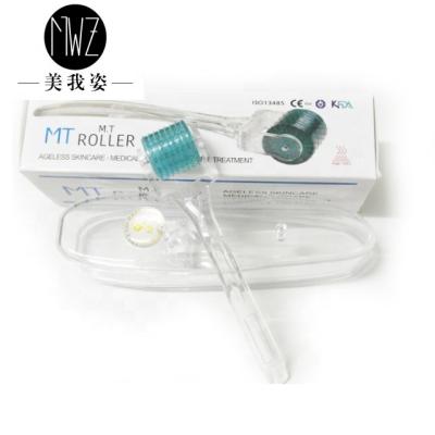 China Anti-hair removal MT derma roller price with transparent handle and stainless steel needles OEM welcomed for sale