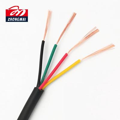 China High Quality Copper Electrical Cable RVV1.5mm2 1.5mm 4mm2 6mm Flexible 10mm PVC Insulated Overhead Power Wire for sale