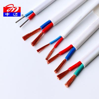 China 450/750V BVVB 2x4mm2 2x6mm2 2x10mm2 Underground PVC Insulated Cables For House Wiring for sale