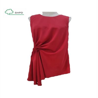 China Wahsable Office Lady Sleeveless Top for sale