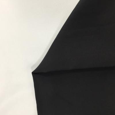 China Organic IN STOCK black silk habotai fabric 15mm single dyed factory direct silk fabric for sale