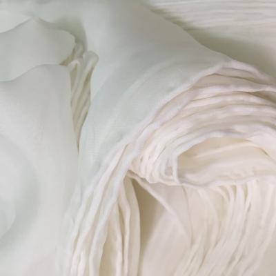 China Factory Direct Organic Bulk White Chiffon Silk Scarf 8mm 35mm*150mm for sale