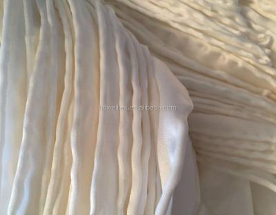 China 100% Long White Silk Crepe De Chine Scarf 12mm Hand Rolled Edge for sale