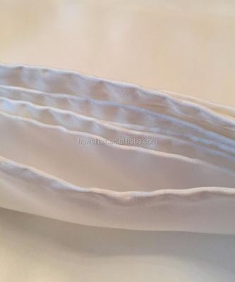 China 100% White Silk Habotai Scarf 8mm Long Hand Rolled Edge for sale