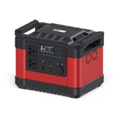 China Type C Home Emergency Charging Power Portable Solar Power Generator 110v 220v 1000w 500w 300w Portable Power Station for sale