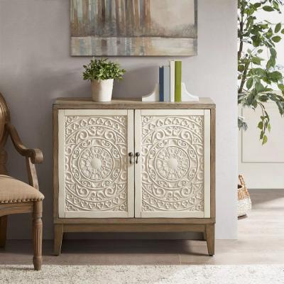 China (Other)Adjustable Wood Home Cabinet For Time Antique Wood Storage OEM Living Room Furniture White Door Accent Chest for sale