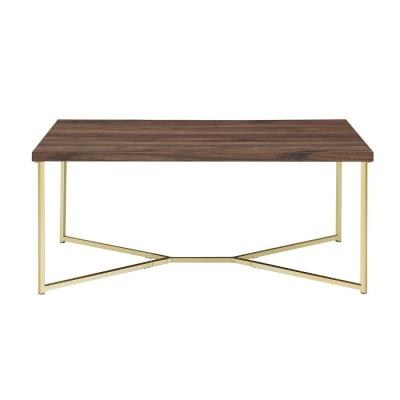 China Modern coffee table glod metal leg luxury tea desk table (furniture other) 2020 adjustable luxury home coffe table for sale