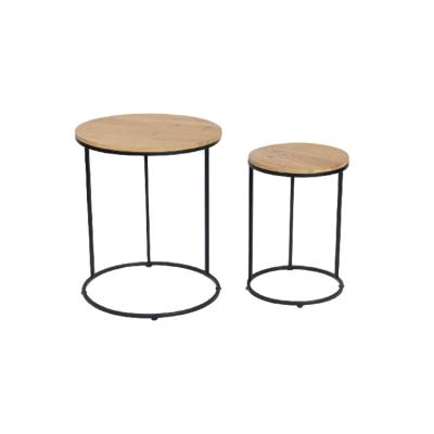 China High Quality Round Two Side Adjustable American Modern Table Solid Wood (Other) With Metal Legs for sale