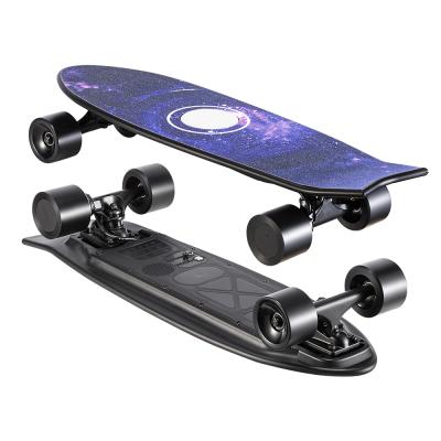 China DIY Youth OEM VESC-TOOL FOCBOX Durable Cool Canadian Wooden Maple All Terrarain Dual Motor Electric Skateboard for sale