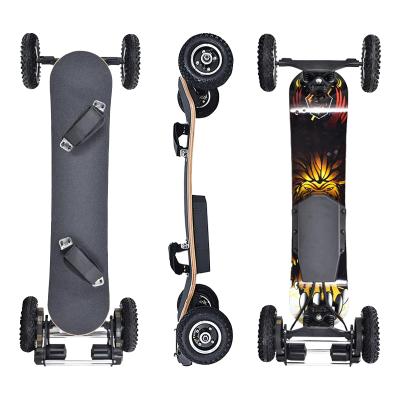 China Youth 6374 Belt Drive Motor Power Off-Road Black Rubber Big Wheel Electric Skateboard With Competitive Price for sale