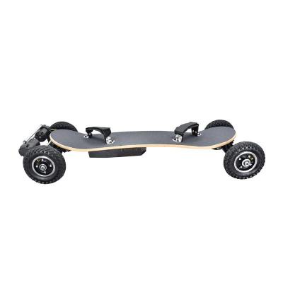 China RUR Shenzhen Factory Alloy Aerial Plastic Platform Youth Wireless Remote Electric Skateboard With Double Belt Motor for sale