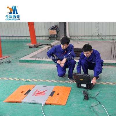 China Portable Shaft Scale Weigh Pad Weigh Bridge Shaft Weigher JM-AW for sale