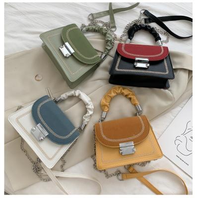 China New Chain Shoulder Mini Bags Ladies Handbag High Quality Handbags For Women Cross - Body Bag Contrast Color Designer Hand Bags for sale