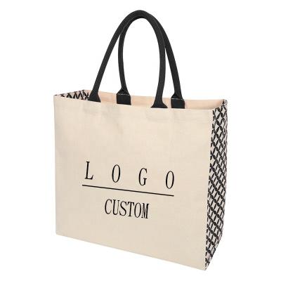 China 100% Eco-friendly Wholesale Advertising Promotional Gift Logo Cotton Canvas Bag Custom Economical Calico Promotional Tote Bags for sale