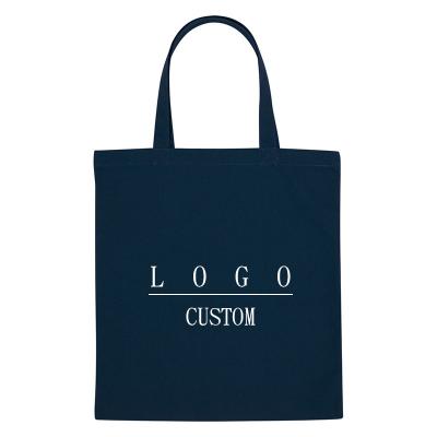 China Eco-Friendly Promotional Factory Custom Brand Logo Advertising Promotion Gift Bags Simple Cotton Canvas Tote Bag for sale