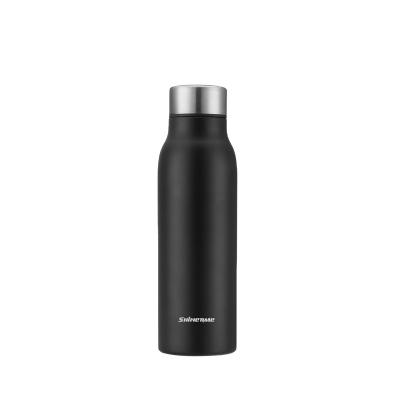 China 500ML Sustainable Portable Thermal Stainless Steel Mini Vacuum Flask Temperature Display Smart Water Bottle for sale