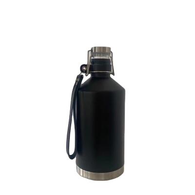 China Minimalist 900ml Flask Whiskey Stainless Steel Large Capacity Double Wall Stainless Steel Wine Bottle Water Flask Vacuum for sale