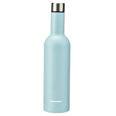 China New Product 750ml Stainless Steel Tumblers Wine Wall Stainless Steel Double Water Bottle Disposable Flask Wine Bottle for sale