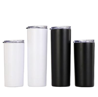 China Low MOQ Viable 1 Pcs Custom Logo Sublimation Blanks Coffee Mug With Straw And Lids for sale