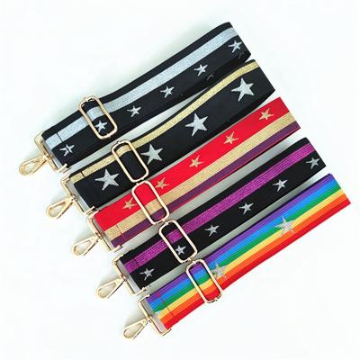 China New Fashion 5cm Thickened Adjustable Handbag Accessories Bar Long Star Strap Bag Shoulder Strap For Bag for sale