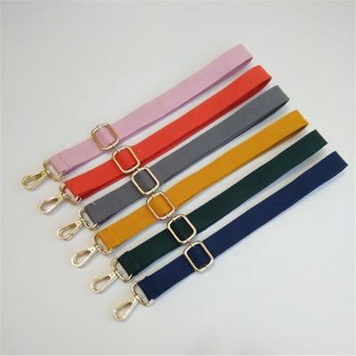 China Fashion 19 Color New Cotton Lengthened Strap Bag Adjustable Strap Single Narrow Single Shoulder Messenger Strap For Mini Bag for sale