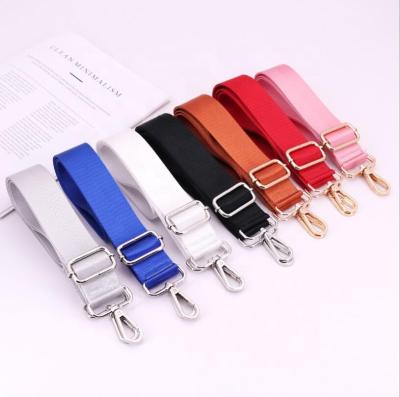 China Fashion factory wholesale new solid color cheap nylon shoulder widened strap thickened backpack computer strap for sale