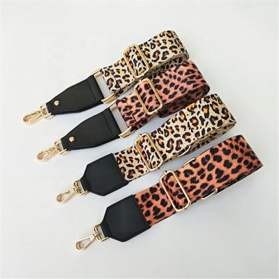 China Fashion Women's Spare Leopard Wide Shoulder Strap Fashion Adjustable Strap 5cm Long Shoulder Bag Strap for sale