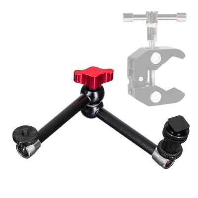 China Portable Foldable Slamoe 11 Inch Arm Stainless Steel Camera Bracket Multifunctional Magic Flexible Connector For Camera Crab Clamp for sale