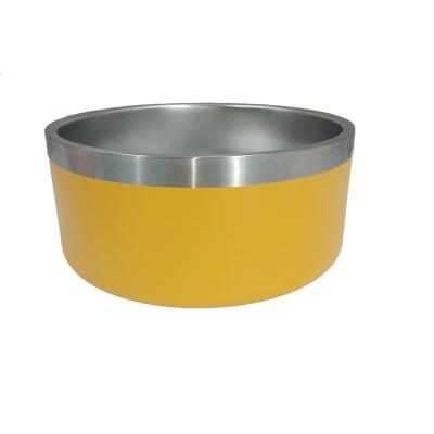 China Various Sustainable Good Quality Round 32oz Double Wall Stainless Steel Dog Bowl for sale