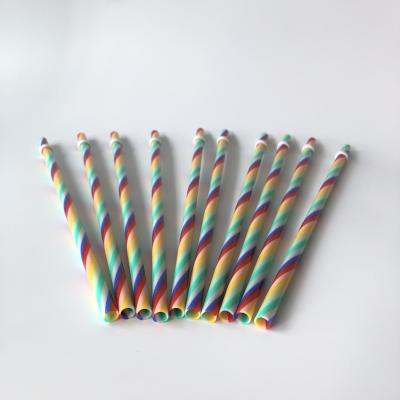 China 2021 New Amazon Hot Sale Colorful Colorful Reusable BPA Free Plastic Straws For Cold Drinking for sale