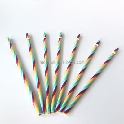 China 2021 New Arrival Colorful BPA Free Square Colorful Plastic Straws For Cold Drinking for sale