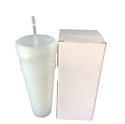 China Clear Reuseable Sustainable Clear Clear Factory Price Plastic Cup For Cold Drink With Lid for sale