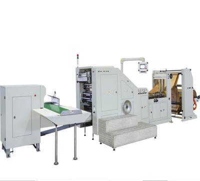 Cina food & Beverage Plant CWB-320 Roll Feeding Square Bottom Paper Bag Making Machine in vendita