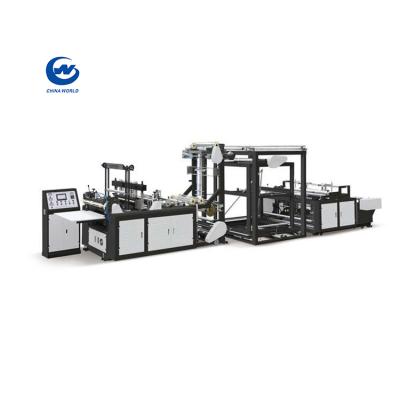 China Factory high quality automatic woven fabric D non cut bag making machine for sale in China for sale