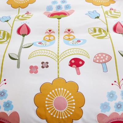 China Good Quality Shrink-Resistant 100% Polyester Fabric Sheet Design Soft Cartoon Fabric for sale