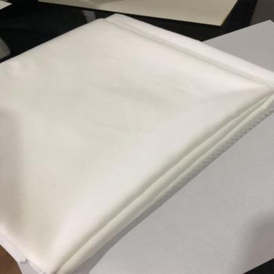 China Shrink-Resistant 100% Polyester Microfiber Brushed White Cloth Bed Sheet Fabric for sale