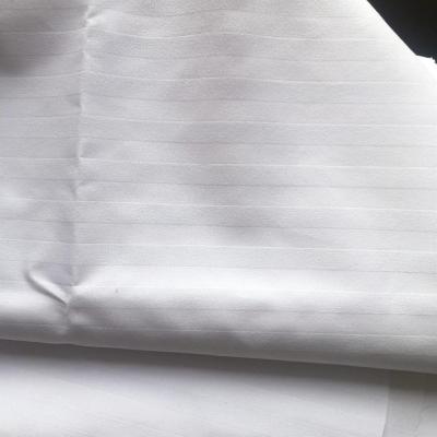 China 1cm Broadcloth Shrink-Resistant Stripe Embossed Fabric 100% Polyester Brushed Fabric for sale