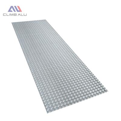 China Packing Standard H114 Temper Five Ribs Pattern Tread Checker Sheet 5 Checkered Aluminum Bar 5052 Aluminum Checker Plate for sale