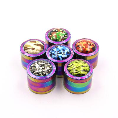 China High Quality Tobacco Imagination Grinding Color 4 Pieces 50 Mm 2 Inch Spice Crystal Grinder Smoking Accessory for sale