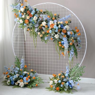 China Retro hand-made simulation flower decoration wedding layout background artificial flower decoration for sale