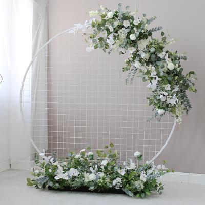 China Artificial flower hand-made fresh green handmade arch decorative flowers wedding background fakeflowers decoration layout for sale